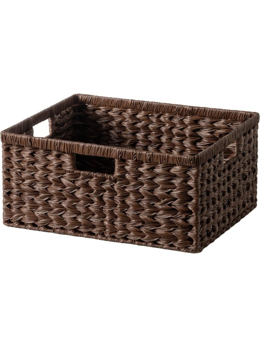 Large Wicker Storage Basket - Decorative Waterproof Organizer for Home & Office